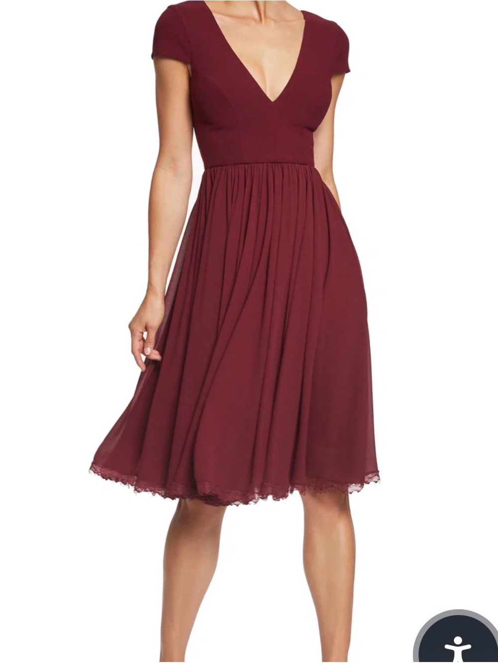 Never used: Dress the Population Corey Burgundy Midi S